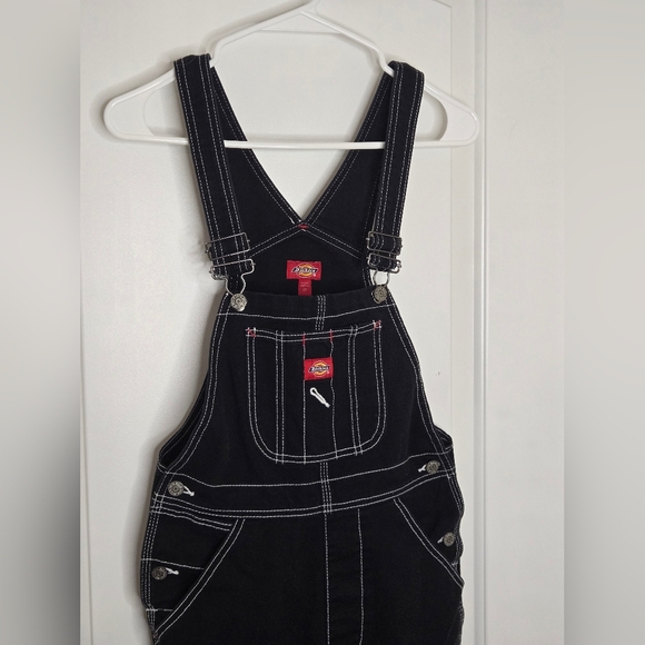 58. Dickies | Black Contrast-Stitch Overalls – Size XS - Picture 3 of 8